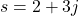 s=2+3j