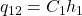 q_{12}=C_1h_1