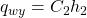 q_{wy}=C_2h_2