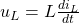 u_L=L\frac{di_L}{dt}